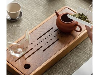 China Natural 11 Inch Pallet Afternoon Tea Tray European Tray Serving Wooden Hotel Home Restaurant Set, Wooden Dish For Serving for sale