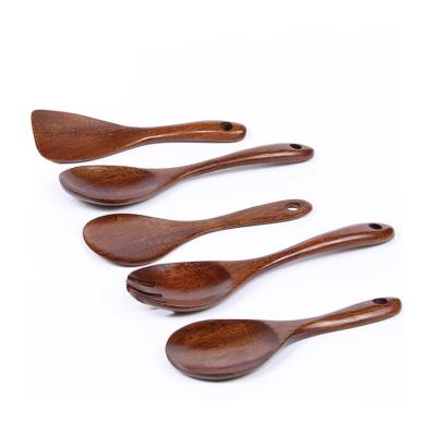 China Sustainable High Quality Wooden Rice Serving Scoop Spoon Cooker for sale