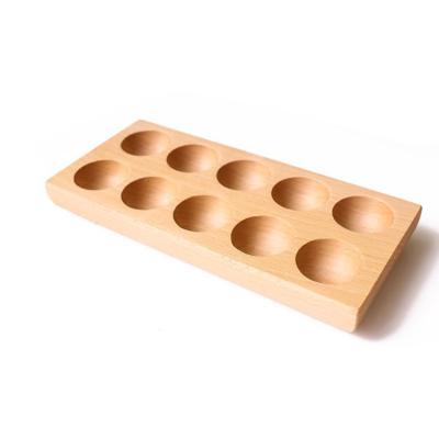 China Sustainable Wooden Egg Tray And Storage Container Box Stand Food for sale