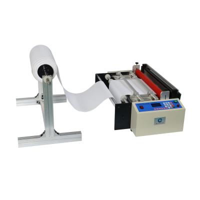 China Lether Paper Cutting Machine Electric Auto Gift Plastic Sheet Paper Cross Rewinding Automatically Cut Sheet Cutter Roll for sale