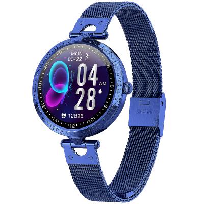 China Luxury Waterproof Smartwatch IP67 Women Watch Time Zone Fashion Lady Smart Watch AK22 Music Control Multiple Sleep Monitor for sale