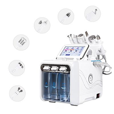 China Skin Tightening 6 in 1 Hydra Cleaning Water Jet Beauty Care Oxygen Equipment Small Bubble Facial Machine for sale