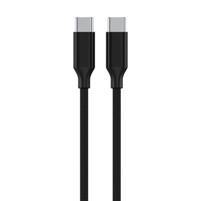 China 3A Fast Charging Usb Data Cables Factory Custom Aluminum Alloy Braid Palladium Nylon Cable C to C 60W USB Cable Type en venta