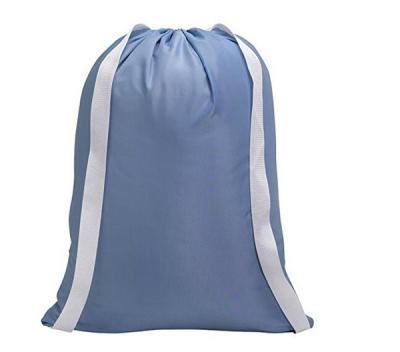 China Hanging Backpack Laundry Bag 100% Nylon Clothes Laundry Bag Hanging Backpack for sale