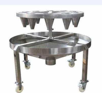 China POULTRY Poultry slaughtering equipment working table for dirty digging chicken / slaughter line work table for sale