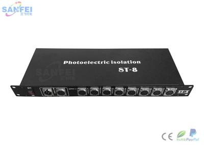 China Dmx 512 Led Lighting Controller 8 Channels Output Ports DMX Signal Splitter for sale