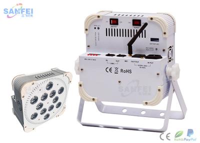 China 12*10 4 in 1 RGBW DMX Stage Lighting , LED Wireless Battery Powered Par Light for sale