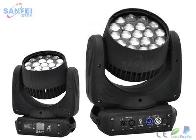 China RGBW 4 in1 Zoom Wash LED Beam Moving Head Light 12W * 19pcs Cool White for sale