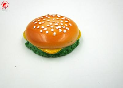 Chine Accessoires oranges simulés de résine d'hamburger pour le cadeau promotionnel à vendre