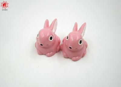 China Handmade Resin Accessories Pink Cute Craft Simulation Rabbit for sale