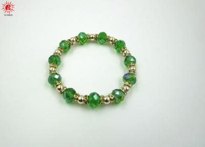 China Luxury European Green Bead Charm Bracelets Womens Fashion Jewelry for sale