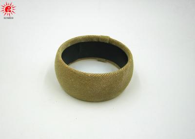 China Fashionable Bridal Blonde Wrap Fabric Bangle Bracelet Resin Jewellery for sale