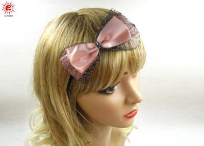 China Trendy Hair Ornament Bow Hair Bands Girls , Floral Bridal Headbands for sale