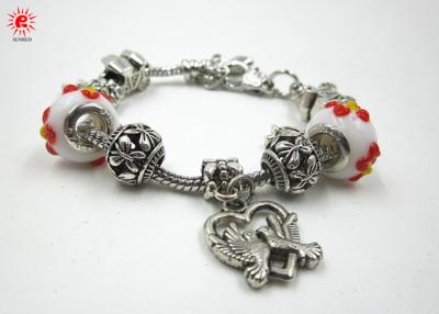 China Trendy Handmade DIY Bead Charm Bracelets Cute Pandora Metal Link Bracelet for sale