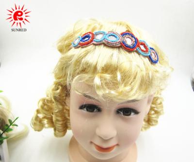 China Graceful Handmade Beads Elastic Fabric Headband decoration for fashion for sale