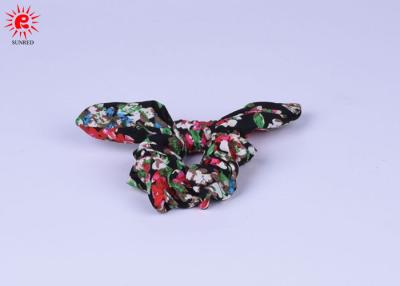 China Het kleurrijke Konijn van de Patronenstof eet Elastisch Haar Scrunchies voor Meisjes Te koop