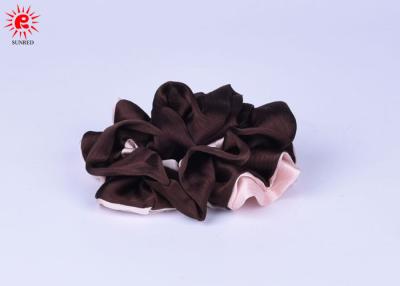 China Uitbreiding Scrunchies, Elastische Haarband van het twee Dameshaar van de Kleuren de Zachte Stof Te koop