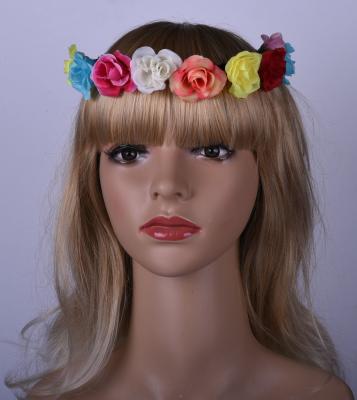 China Venda elástico colorida de la tela de la novia, accesorios especiales del pelo del festival para las muchachas en venta