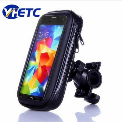 China ABS+PU+PVC Bicycle Motorcycle Mobile Phone Holder Case For Mobile Phone GPS MP4 for sale