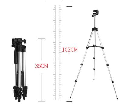 China Foldable Digital Camera Alloy Phone 110cm Tripod Aluminum Stand for Phone Camera and Digital Camera for sale