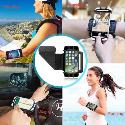 China Universal Elastic Rotating Anti-Fall Sports Wrist Band Phone Holder for Traveling, Hiking, Jogging, Climbing, Gaming, Fitness Exercise for sale