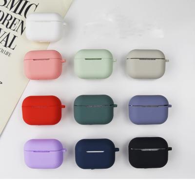 China For Earphone Wholesale High Quality Silicon Material Cover Device Shockproof Case With Anti-drop Hook For AirPods pro for sale