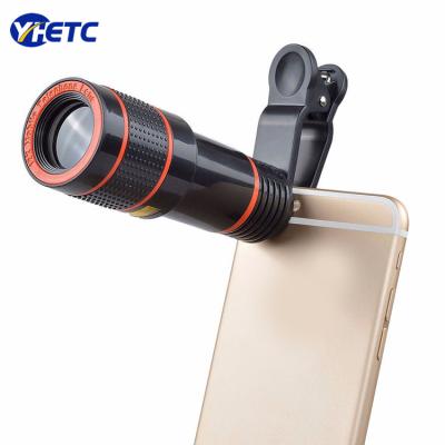 China Universal Mobile Phone Zoom 14X Mobile Phone Telescope Lens Telephoto Smartphone External Camera Lens For Smartphone for sale