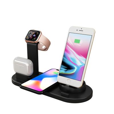 China Multifunctional Mobile Phone Charging Stand Charging BT Earphone Charger Wireless Smart Watch Charging Bracket for sale