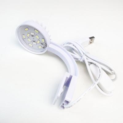 China Stocked Aquarium Light Small Fishbowl Led Clip Light With Separate USB Power Switch High Brightness Aquarium Water Grass Lamp for sale