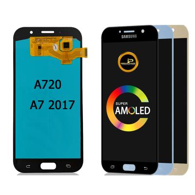 China Original/OLED A7 LCD For Samsung A7 2017 Factory Wholesale A720 LCD For Samsung A7 Display Touch Digitizer Replacement 5.7 for sale