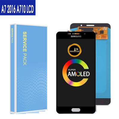 China Original AMOLED A710 LCD Display For Samsung A7 2016 A710 Factory Wholesale 5.5'/LCD For Samsung A7 Display Touch Digitizer Replacement for sale