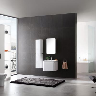 China Foshan modern Lelin most popular bathroom vanity gloss white paint bathroom furniture plus size used area washroom cabinetsh boy tall for sale