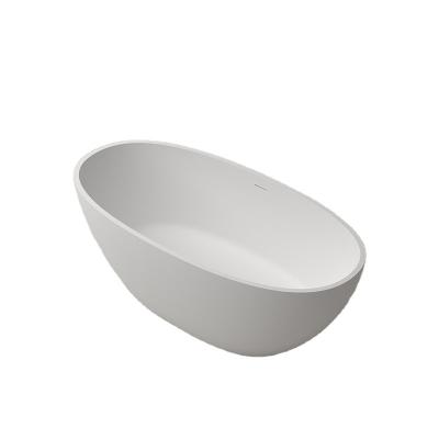 China Modern Design Foshan Solid Outdoor High End Freestanding Bathtub Bathroom Modern Design Compound Stone Bathtub For Luxury Hotel for sale