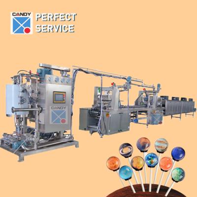 China Full Automatic Flat and Ball Star Lollipop Candy Making Machine/Galaxy Lollipop Forming Machinery/Candy Production Line for sale