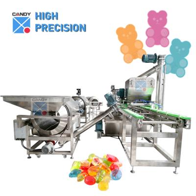 China food & Semi Automatic Beverage Factory Starch Gummy Candy Depositing Line for sale