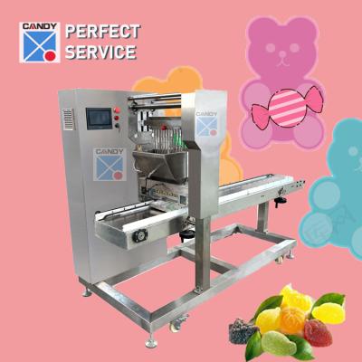 China Hard Candy Soft Hard Candy , Caramel Variety Of Styles Semi Automatic Small Bear Gummy Candy Making Machine for sale