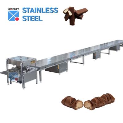 China Factory Factory Industrial Biscuit Chocolate Coating Machine With Chocolate Enrober Cooling Tunnel for sale