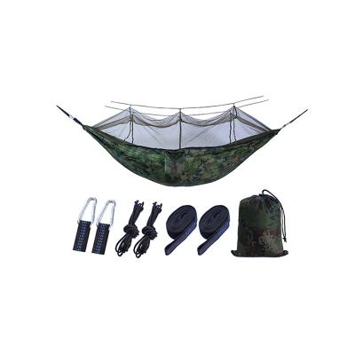 China Ripstop Modern Nylon Outdoor Camping Hammock Camping Hammock Tent Hangmat Nylon Hammock with Mosquito Net for sale