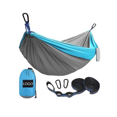 China Lightweight Portable Hammock 2 Person Hammock Double Parachute Nylon Camping Hammock for sale