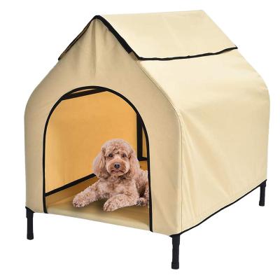 China Travel Outdoor Breathable Elevated Kennel with Carry Bag for sale