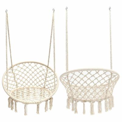 China Nordic Outdoor Handmade Rope Patio Hanging Swing Chair for sale