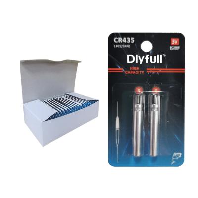 China Dlyfull 3V Pin Cell CR435-C10 Lithium For Fishing Float CR435 for sale