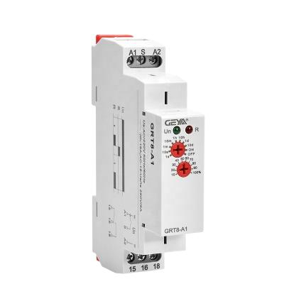 China GEYA GRT8-A1-W240 ISOLATION Delay On Time Relay AC220V Din Rail Single Function AC230V 240V Timer Delay DC for sale