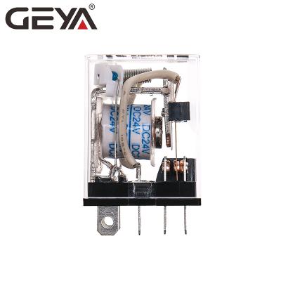 China GEYA JQX-13F LY2 DC 12A 110V 8Pins Sealed Electromagnetic Relay Switch Module General Purpose Relay for sale