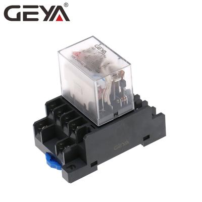 China GEYA Sealed General Purpose DC 12A 24V 14 Pin Electronic Mini Electromagnetic Relay Switch JQX-13F LY4 for sale