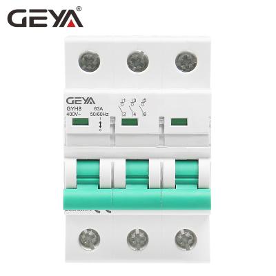 China Original Silver Contact GEYA GYH8 3 Phase Isolator Switch Master Switch Breaker Type for sale