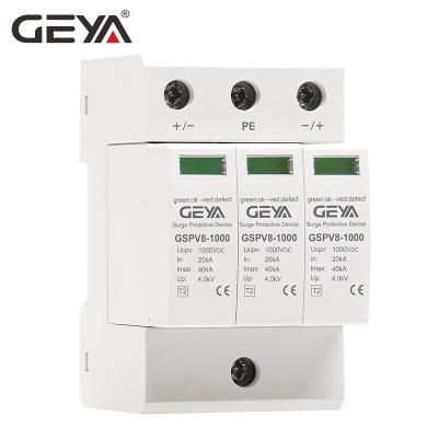 China Online Buying GEYA 3 Phase Surge Protection Device For Photovoltaic Price GYV5-C40 40KA 1000V DC SPD PV for sale