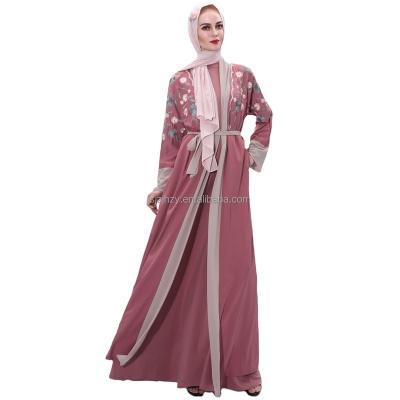 China Muslim Dress Modest Muslimah Styling Turkish Abaya Dubai Open Abayas Dubai Women Shifon 2021 Abaya for sale