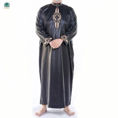 China Canvas 2021 dubai egyptian abaya men long robe islamic clothing xian manufacturers for sale