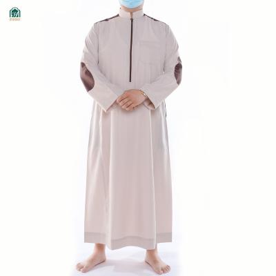 China Best Islamic Clothing Dubai Islamic Mens Thobes Arab Man Muslim Dress Slimy Hot Selling Islamic Mens Clothing Arab Thobe for sale